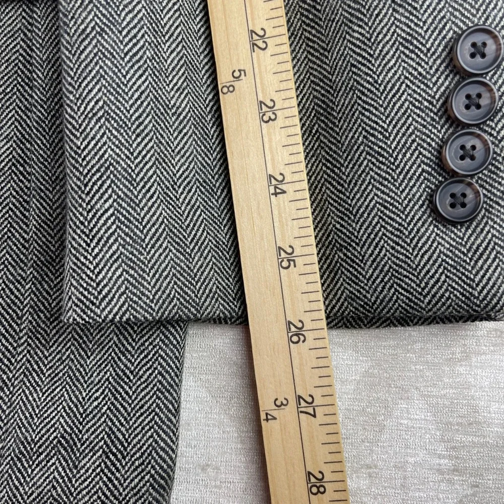 Lauren‎ Ralph Lauren Sport Coat Mens 42R Gray Excellent Herringbone Lambswool